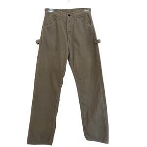 Washington Dee Cee | Vintage 70s Beige Tan Corduroy Carpenter Pants Workwear USA